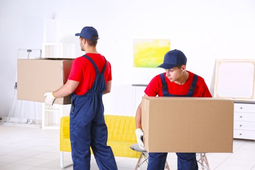 Customer placing items into a secure storage unit