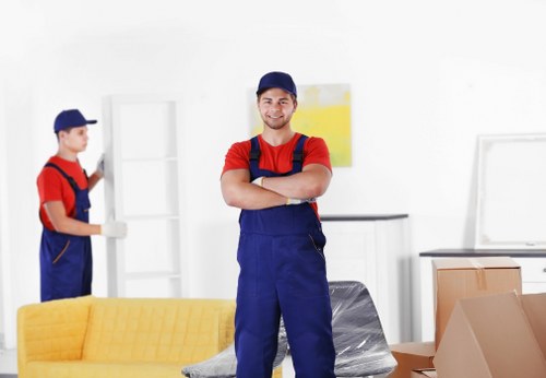 Fragile household items protected for a flat removal in Winchmorehill