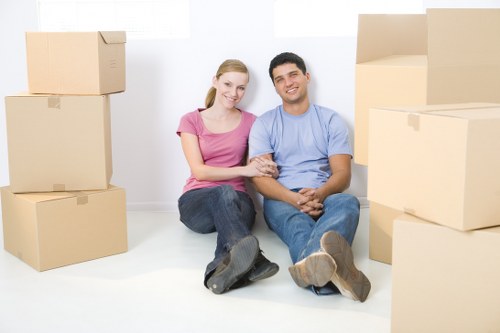 Business inventory arranged in Winchmorehill storage units