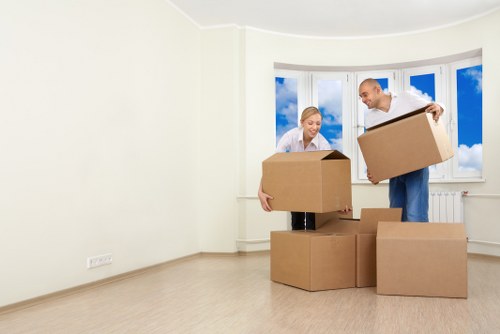 Furniture being carefully loaded during house removals in Winchmorehill