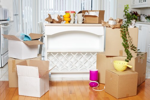 IT equipment and workstation setup during office removals in Winchmorehill