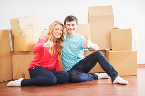 Furniture protected during a home move with short-term storage in Winchmorehill